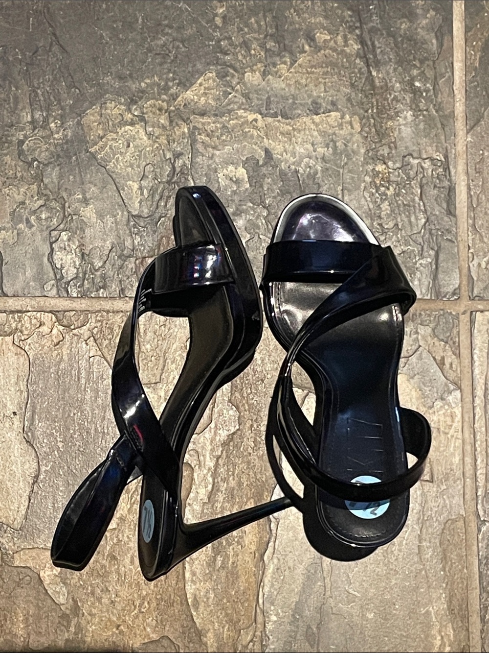 DKNY Black Diva Slingback Sandals sz 7.5